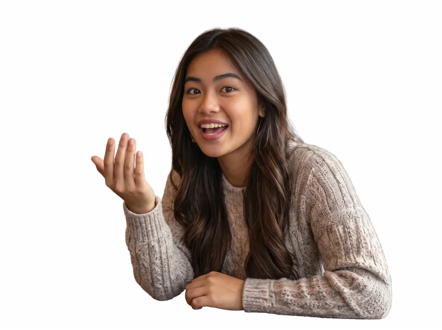 A friendly Cebuano speaker saying hello